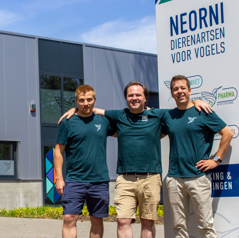 The Neornilab team infront of HQ